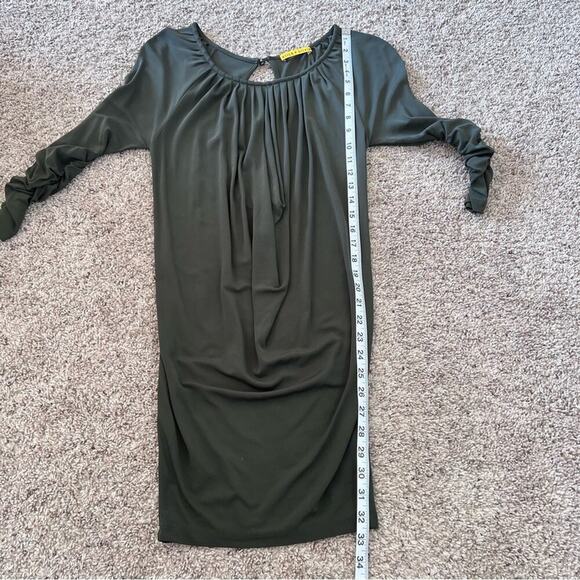 Alice + Olivia Olive Green Keyhole Mini Dress - Picture 12 of 15